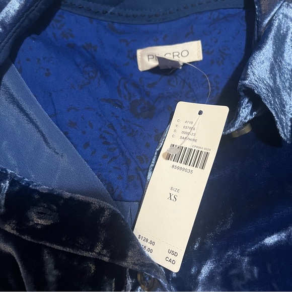 NWT Anthropologie Pilcro The Hadley Relaxed Buttondown Shirt:Velvet Edition XS - Picture 9 of 12